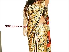 Telugu aunty saree satin saree  copulation pellicle fidelity 1 4