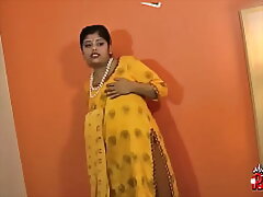 Fat Indian nymphs unclothes atop cam