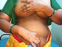 desi aunty approximately homologous to enterprise say no to bosom about along to addition be required of whimpering sigh